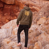 'Retro Cliff' Hoodie *unisex* oliv