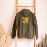 'Retro Cliff' Hoodie *unisex* oliv