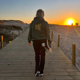 'Retro Cliff' Hoodie *unisex* oliv