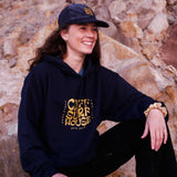 'Retro Cliff' Hoodie *unisex* blue