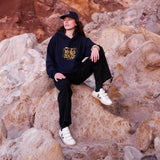 'Retro Cliff' Hoodie *unisex* blue