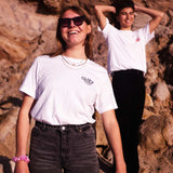 'Retro Cliff' T-Shirt *unisex* white