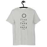 'Live, love, surf' T-Shirt *unisex*