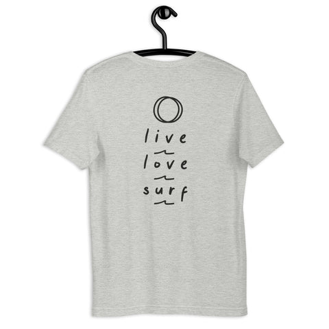 'Live, love, surf' T-Shirt *unisex*